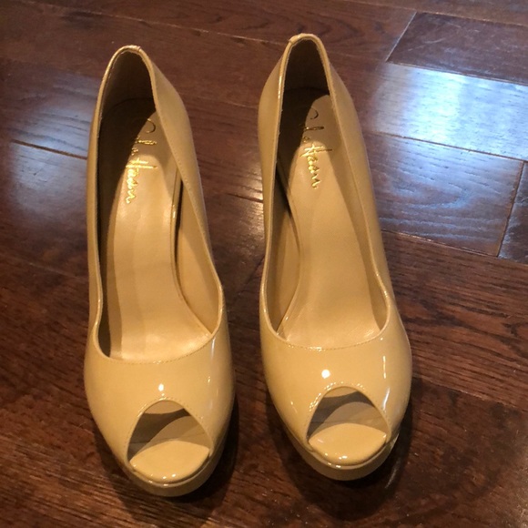 Cole Haan Shoes - Open toed Patton leather nude shoes